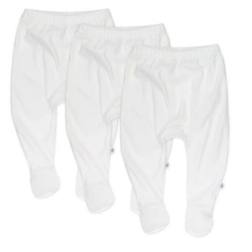 3-Pack Organic Cotton Footed Pants | Honest Baby Clothing
