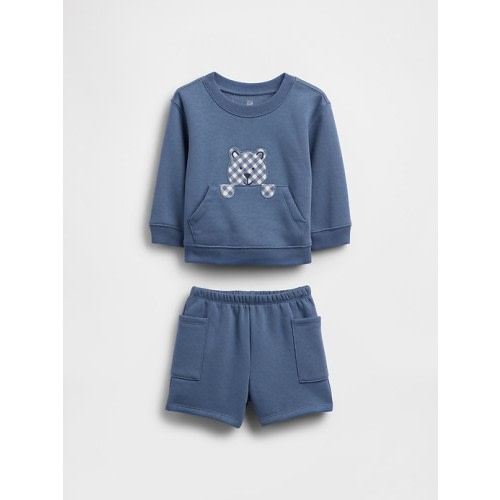 Baby VintageSoft Bear Pocket Outfit Set