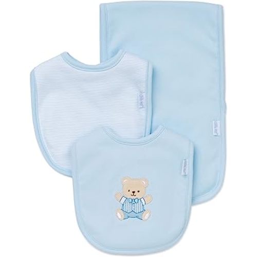 Little Me 3 Piece Bib and Burp Set