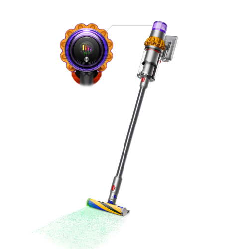 Restored Premium Dyson V15 Detect Total Clean Extra Cordless Vacuum | Yellow/Nickel (Refurbished)