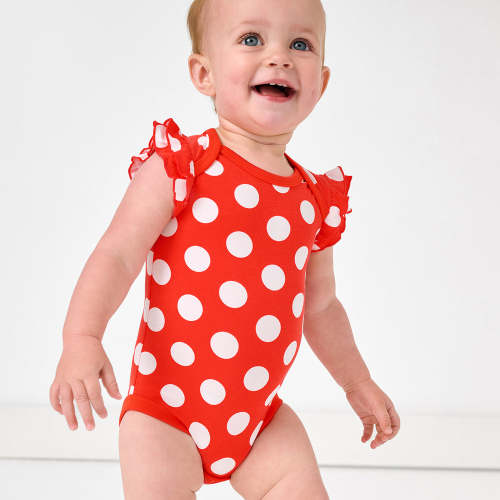 Disney Minnie Polka Dot Flutter Bodysuit – Little Sleepies