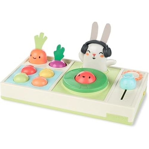 Skip Hop Baby Musical DJ Set Toy with Lights, Songs, Sound Effects, and Soft Textures, Farmstand Let The Beet Drop DJ Set