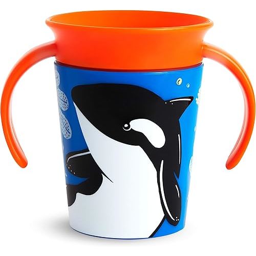 Munchkin® Miracle® 360 WildLove Trainer Cup, 6 Oz, Orca