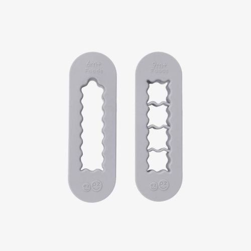 ezpz 2pc Baby-Led Food Cutter - Pewter