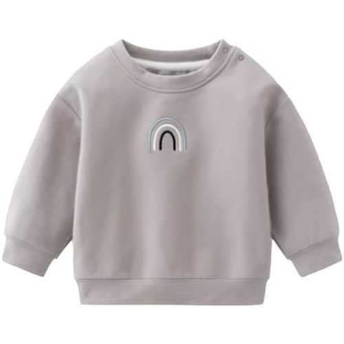 Organic Cotton Soft 0-3T Newborn Baby Toddler Outfits Sweatshirt for Boys and Girls Unisex Long Sleeve