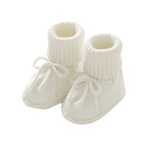 Puntoco Baby Booties Newborn First Walkers Cozy Shoes Warm Knit Soft Booties for Toddler Infant Boy Girl Kids Shoes Clearance