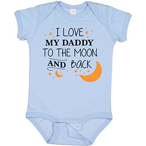 inktastic I Love My Daddy to The Moon and Back Baby Bodysuit