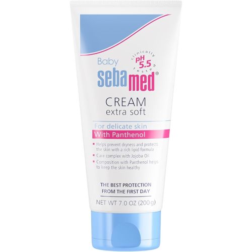Sebamed Baby Cream Extra Soft Ultra Mild Gentle Hydrating Moisturizer for Delicate Skin 7 Fluid Ounces (200mL)