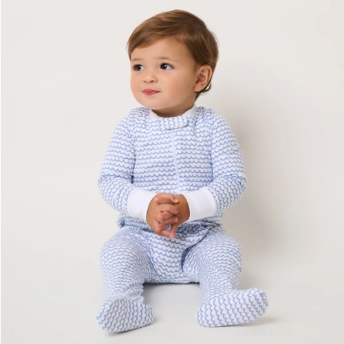 Baby's Pima Romper in La Mer