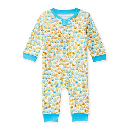 Burt's Bees Baby Baby Boys' Sleep and Play Pjs, 100% Organic Cotton One-Piece Romper Jumpsuit Zip Front Pajamas