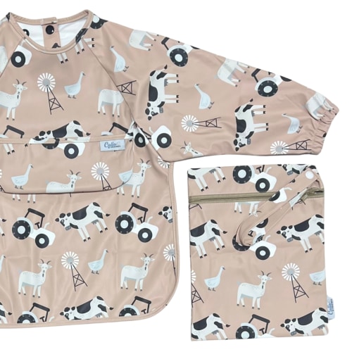 The Grayson Long Sleeve Bib - Farm – Calla and Friends