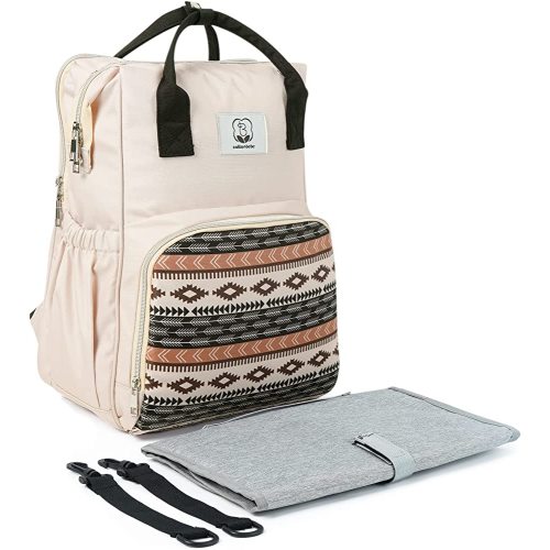 Western Diaper Bag with Changing Pad, Large Baby Bags Backpack with Stroller Straps & Insulated Pockets, Multifunction Waterproof Travel Diapers Back pack for Women & Man, Boho