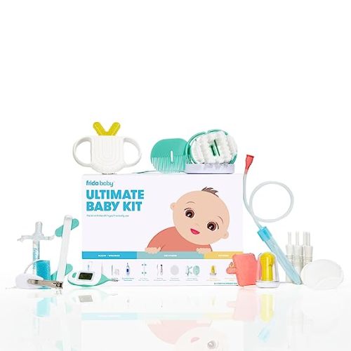 Frida Baby Ultimate Baby Kit | The complete baby health & wellness, grooming, and teething kit