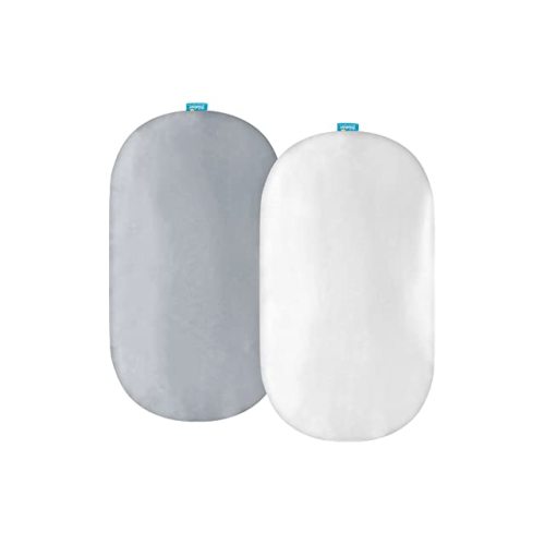 Amazon.com: 100% Organic Cotton Bassinet Sheets Compatible with Halo Bassinest Swivel, Flex, Glide, Premiere & Luxe Series Sleeper, 2 Pack, Ultra Soft Bassinet Sheet for Baby, White : Baby