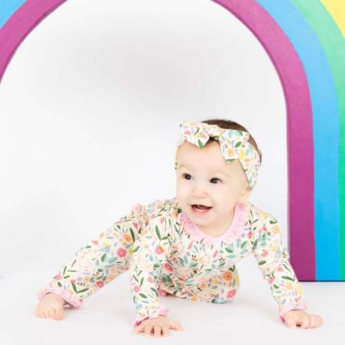 life's peachy modal magnetic ruffles coverall with ruffles