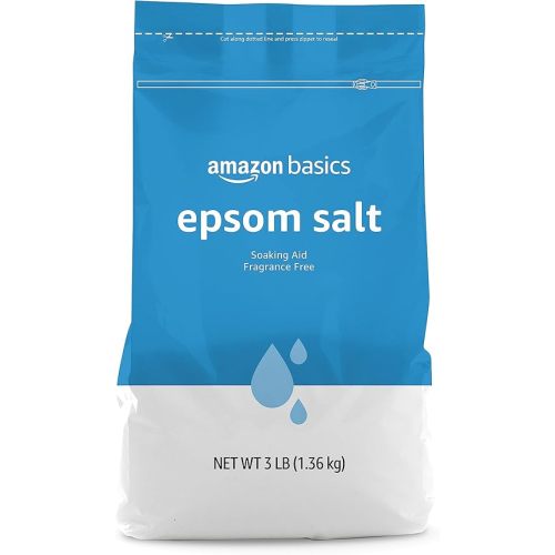 Amazon Basics Epsom Salt Soak, Magnesium Sulfate USP, 3 Pound, 1-Pack