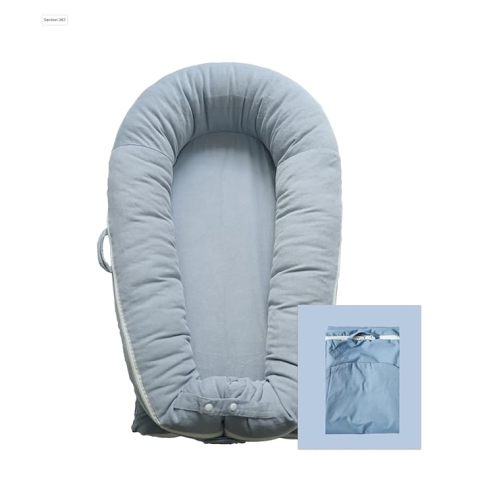 Deluxe Lounger Cover | 100% Cotton Baby Lounger Extra Cover for Dockatot Deluxe | Hypoallergenic Infant Baby Nest Replacement | Cover Only (BeaconGrey_Corduroy)