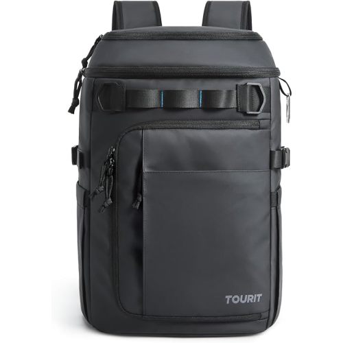 TOURIT 38 Cans Backpack Cooler: Leak Proof Waterproof 2 Insulated Compartments Soft Cooler Bag Beach Travel Camping Picnic