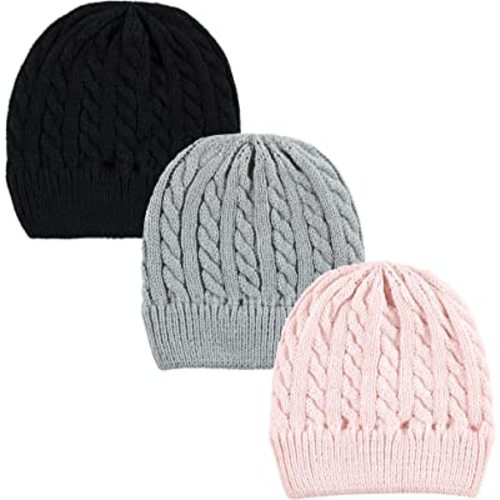 Hudson Baby Baby Knit Cuffed Beanie 3pk