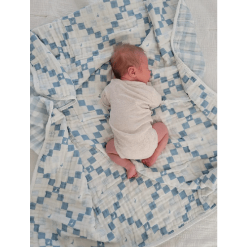 Grandma's Goose Quilt Gauze Blanket | Hello Little Crew