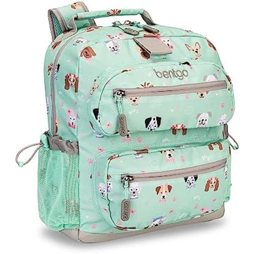 Bentgo® Mochila para niños - Mochila ligera y duradera de 14 pulgadas, Amor de cachorro, Moderno