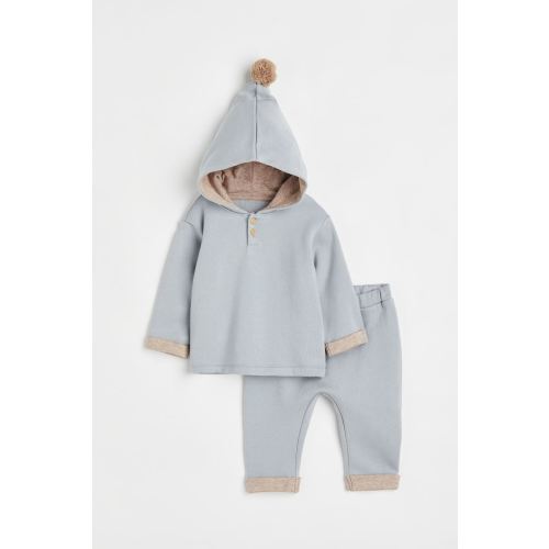 Top and Pants, Light gray-blue