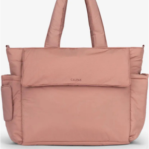 Diaper Tote Bag with Laptop Sleeve - PEONY