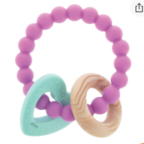 Beaded Silicone Teething Ring