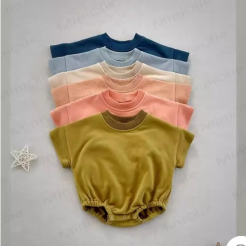 Baby Loose Solid Color Comfort Bodysuit