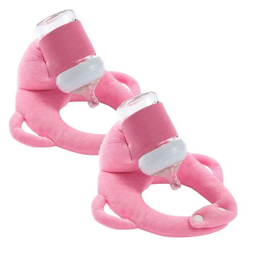 Baby Bottle Holder Self Feeding Support Pad For Hands F Ree Bottle Feeding Drying Rack Bottle 2PCS