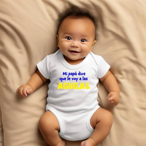 America Aguilas Baby Onesie | Mexican Onesie Club America | Soccer Onesie | Baby Onesie in Spanish