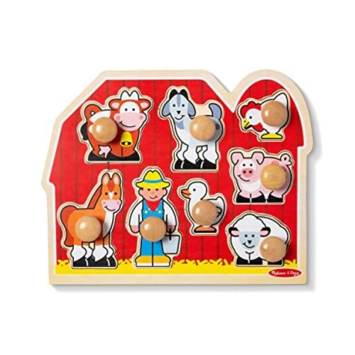 Melissa & Doug Farm Animals Jumbo Knob Wooden Puzzle