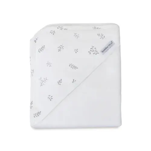 Bubba Blue Organic Hooded Towel White | Baby Bunting AU