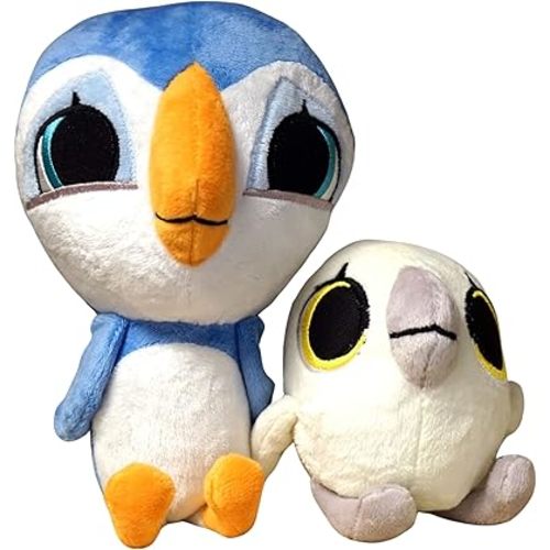 PUFFIN ROCK Oona & Baba Plush 2 Character Set | Oona Approximately 32cm | Baba Approximately 20 cm