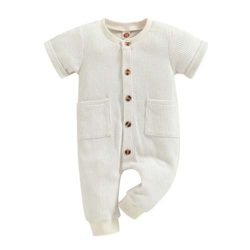 Fall Waffle Romper, Unisex – Stardust Kids