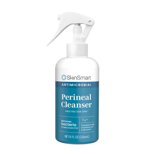 SkinSmart Antimicrobial Perineal Cleanser, Ideal for Incontinence Care and Postpartum, Removes Bacteria, 8 oz Spray