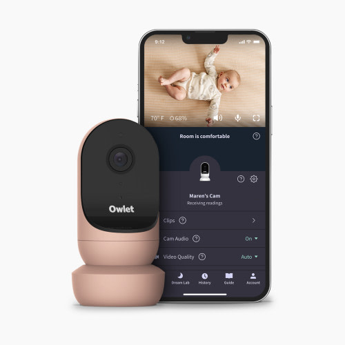 Owlet Cam 2 HD Video Baby Monitor - Dusty Rose