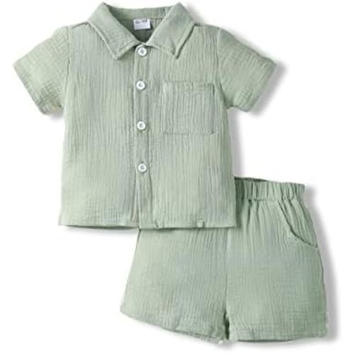 Renotemy Toddler Baby Boy Clothes Summer Outfits Infant Boy Clothing For Little Kid Shorts Sets