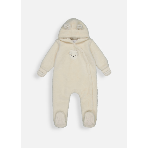 Bear Novelty Faux Fur Jumpsuit