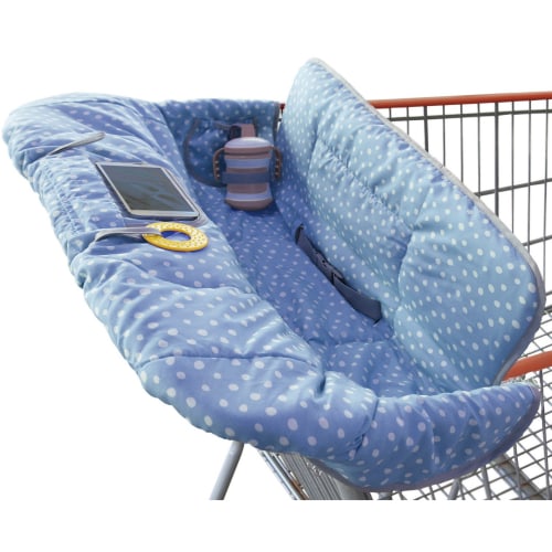 Shopping Cart & Highchair Cover - Blue Dots