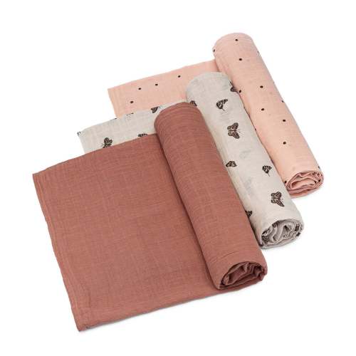 Muslin Swaddle Blankets (3-Pack) | Butterfly Set | Parker Baby Co.
