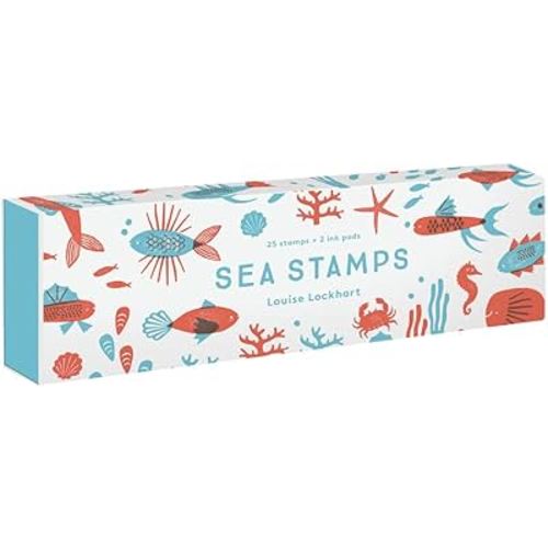 Sea Stamps: 25 stamps + 2 ink pads
