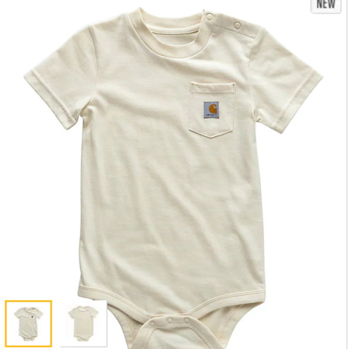 Kids' Short Sleeve Pocket Bodysuit (Infant) | 6M | Carhartt