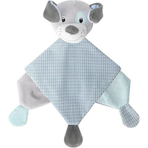 Baby Loveys Puppy Cozy Plush Sensor Security Nursery Blanket Soft Snuggle Toy Stuffed Animals Dog Lovies Neutral Presents for Newborns Infant Baby Girl Unisex Toddler