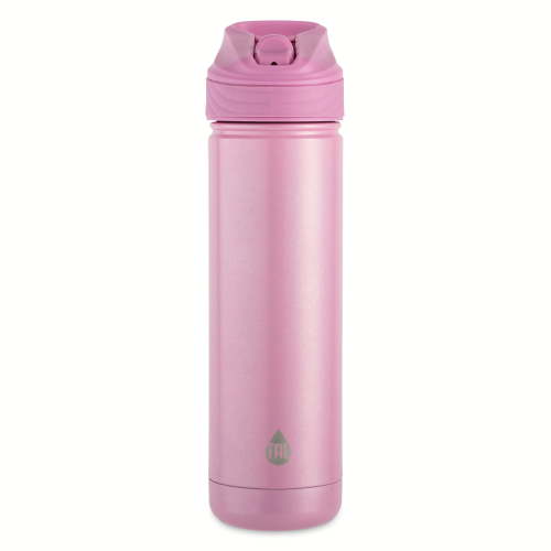 TAL Stainless Steel Ranger Water Bottle with Easy Sip Straw 26oz, Shimmery Pink