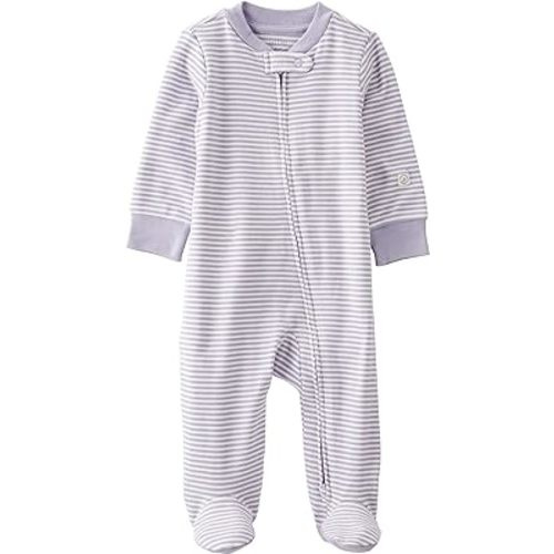 little planet by carter's unisex-baby Sleep and Play made with Organic Cotton, Lilac Stripes, 3M