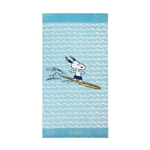 Peanuts Snoopy Surf Kid Beach Towel