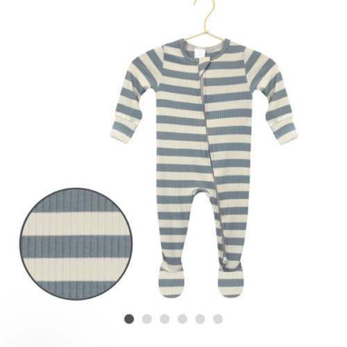 Lincoln Ribbed Zipper Footies – Lou Lou & Company