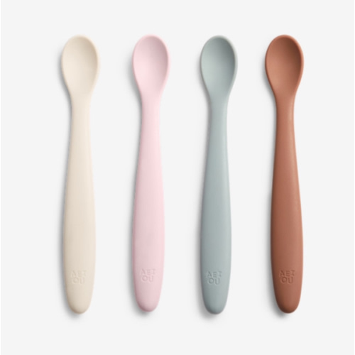 AEIOU Infant Feeding Spoon (4 Pack) - Multi Color
