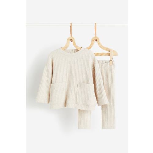 2-piece Ribbed Jersey Set